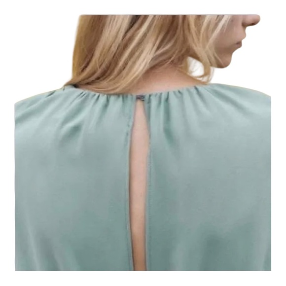 ZARA Sea Green Belted Jumpsuit – Size XS – New - Picture 4 of 7